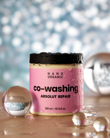 Ковошинг-реконструктор для мытья окрашенных и поврежденных волос "Absolut Repair", 250 мл Nano Organic