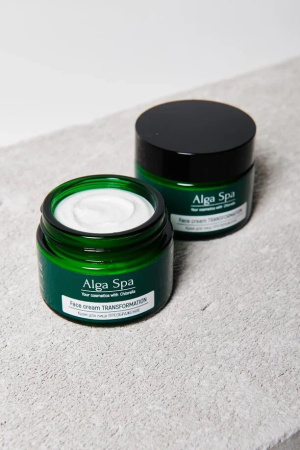 Крем для лица ПРЕОБРАЖЕНИЕ на основе живой суспензии хлореллы Face cream TRANSFORMATION, 50 ml  Alga Spa