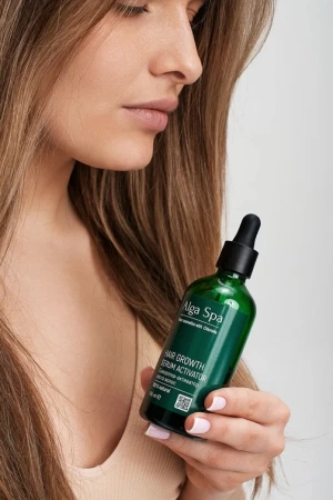 Сыворотка-активатор роста волос на основе живой суспензии микроводоросли Chlorella HAIR growth SERUM activator, 100 mll  Alga Spa