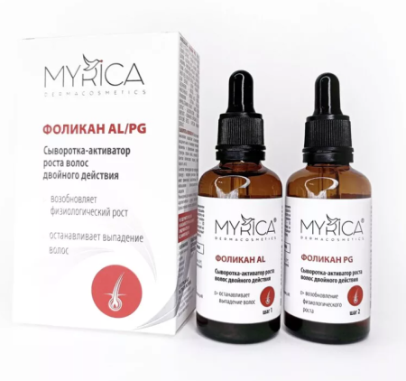 "Фоликан AL/PG" Сыворотка-активатор двойного действия, 2х50 мл мл MYRICA