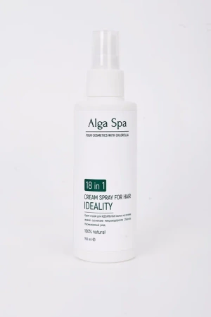 Крем-спрей для ИДЕАЛЬНЫХ волос на основе живой суспензии микроводоросли Chlorella CREAM SPRAY FOR HAIR IDEALITY 18 в 1, 150 ml  Alga Spa