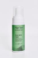 Acne detox FOAM Очищающая детокс-пенка для жирной, комбинированной и проблемной кожи на основе живой суспензии микроводоросли Chlorella 150 ml  Alga Spa