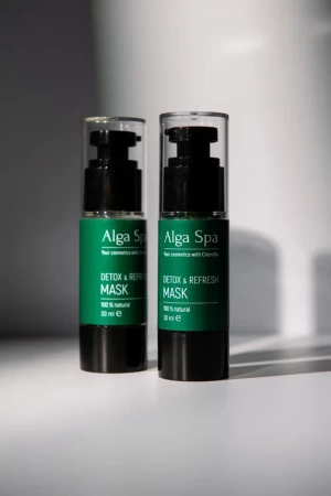 Высококонцентрированная маска ДЕТОКС и ОБНОВЛЕНИЕ из биомассы живых клеток хлореллы с метаболитами DETOX&REFRESH MASK, 30 ml e Alga Spa