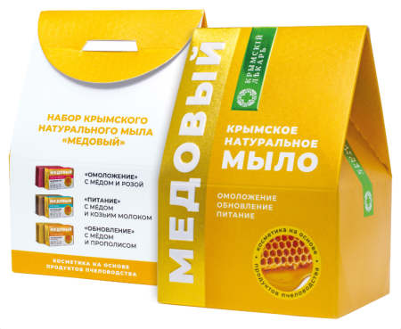 Набор натурального мыла "Медовый" Мануфактура Дом Природы