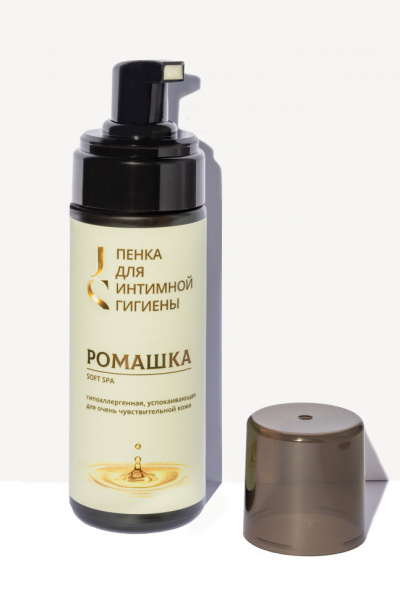 Гипоаллергенная успокаивающая пенка для интимной гигиены РОМАШКА Soft Spa, 160 млJurassic Spa