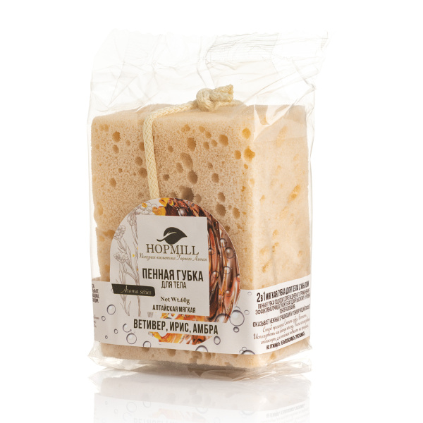 Губка пенная Ветивер,ирис,амбра 60 гр H.O.P.