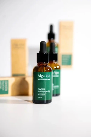Жидкие кислородные патчи для век на основе живой суспензии микроводоросли Chlorella OXYGEN liquid eye patches, 30 ml e Alga Spa