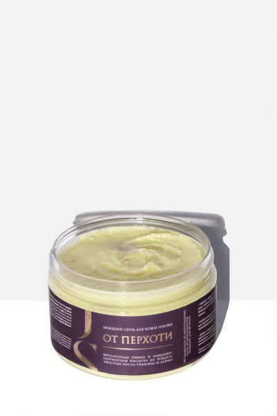 Моющий скраб для кожи головы от перхоти, 300 мл  Jurassic SPA