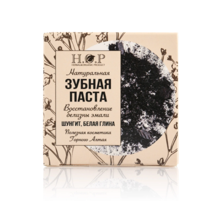 ЗУБНАЯ ПАСТА "ВОССТАНОВЛЕНИЕ БЕЛИЗНЫ ЭМАЛИ" натуральная 25 гр H.O.P.