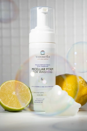 Мицеллярная пенка для умывания «Лимон и Лайм». Yodometics