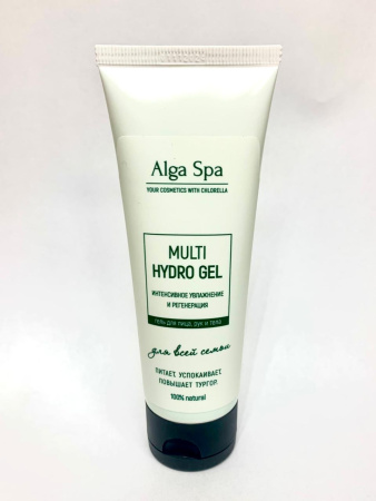Гель для лица, рук и тела "Интенсивное увлажнение и регенерация" Multi hydro gel,  75 ml Alga Spa
