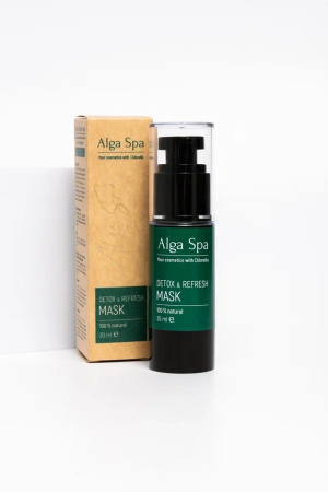 Высококонцентрированная маска ДЕТОКС и ОБНОВЛЕНИЕ из биомассы живых клеток хлореллы с метаболитами DETOX&REFRESH MASK, 30 ml e Alga Spa