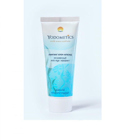 Мультипептидный дневной лифтинг крем-флюид, 75 мл, Yodometics