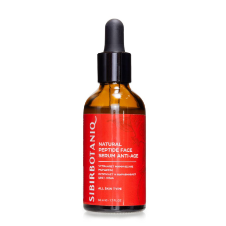 Сыворотка для лица пептидная ИНТЕНСИВНЫЙ ANTI AGE, 50 ML, SIBIRBOTANIQ