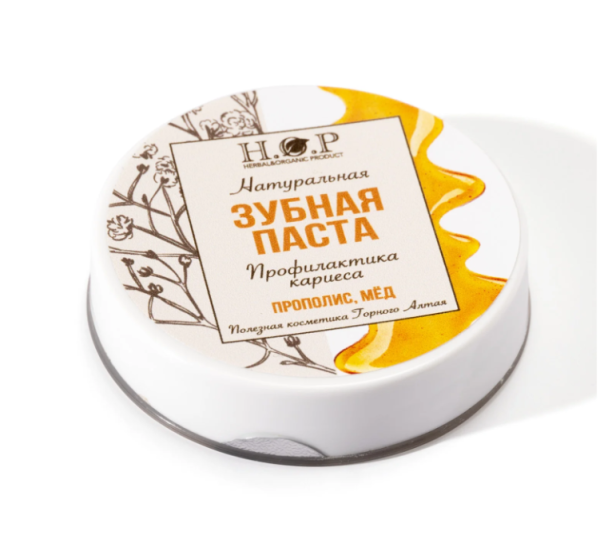 ЗУБНАЯ ПАСТА "ПРОФИЛАКТИКА КАРИЕСА" натуральная 25 гр H.O.P.