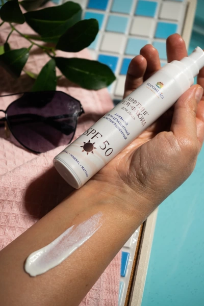 Лифтинг крем-флюид с SPF 50 Антигликационный ,50 мл, Yodometics